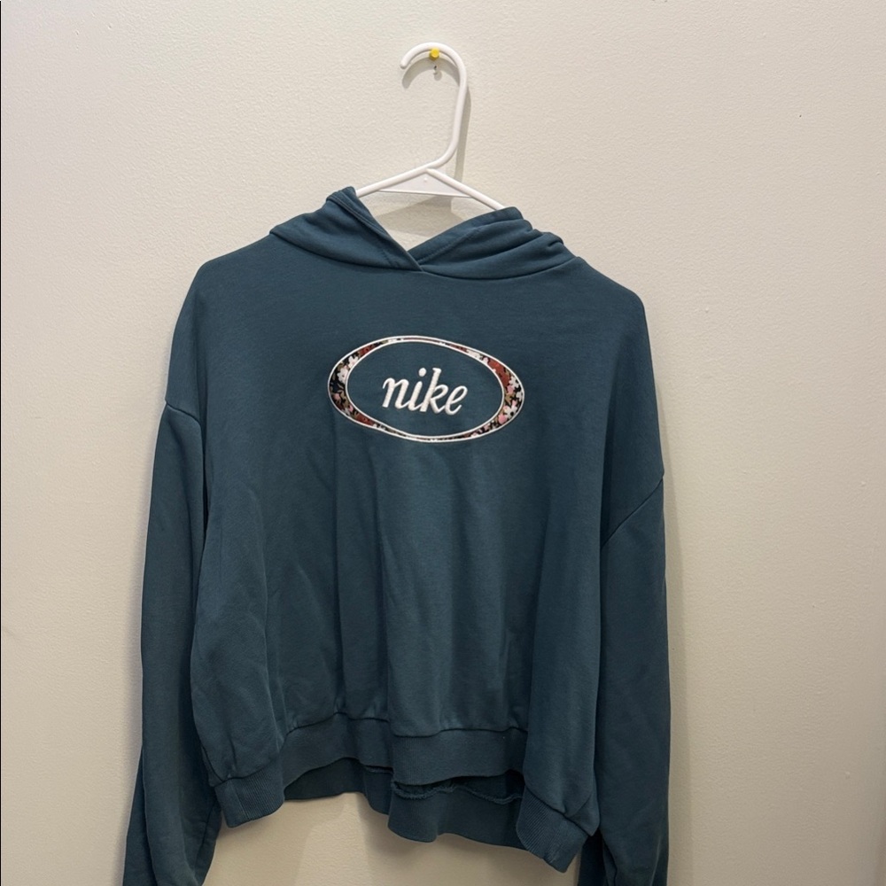 Nike Women's green/blue hoodie